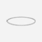 Diamond bracelet on a light gray background